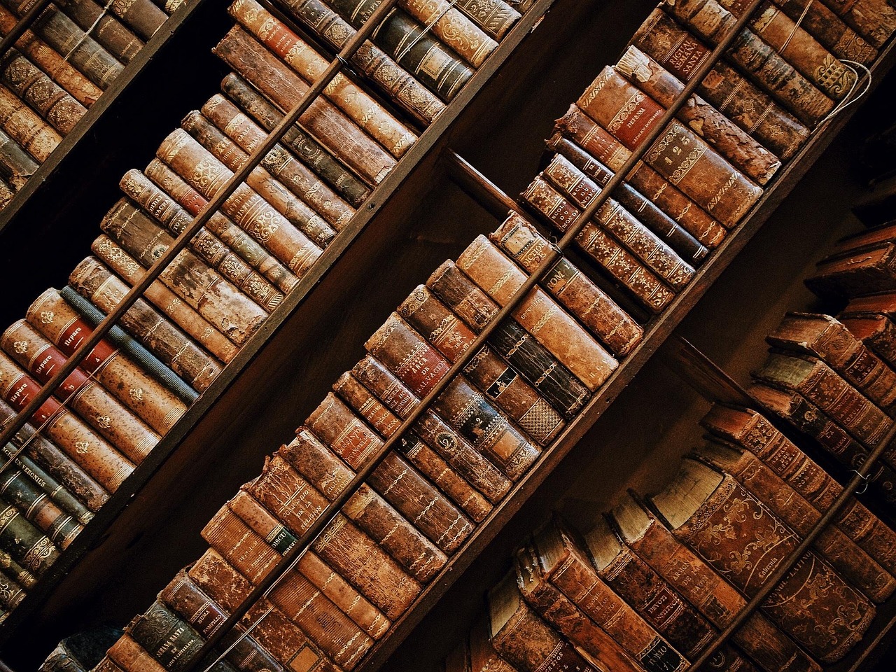 Классическая книга на деревянной полке